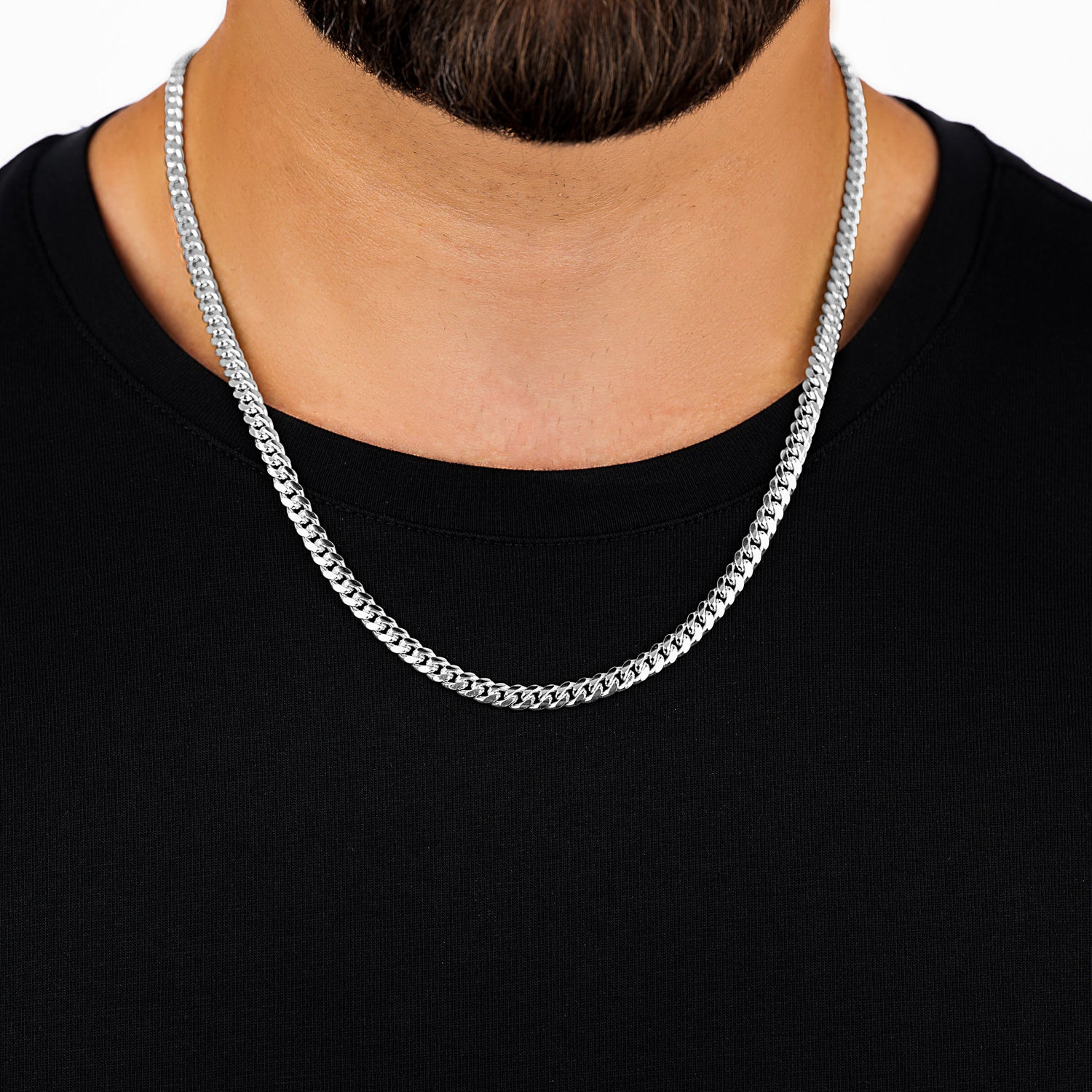 Curb Silver Chain 5mm - Keays
