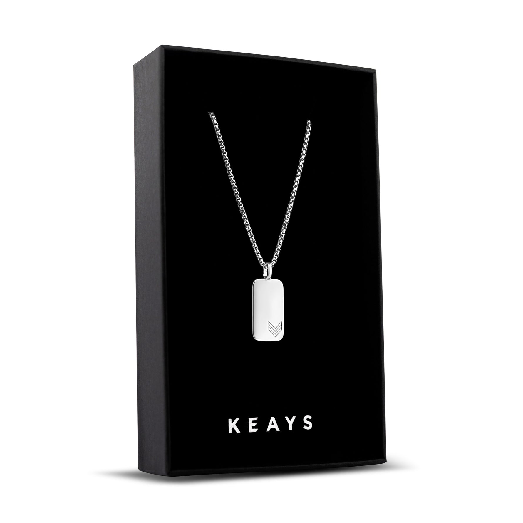 Keays Tag Silver Pendant - Keays