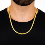 Curb Mezza Ovale Gold Chain 5.5mm - Keays