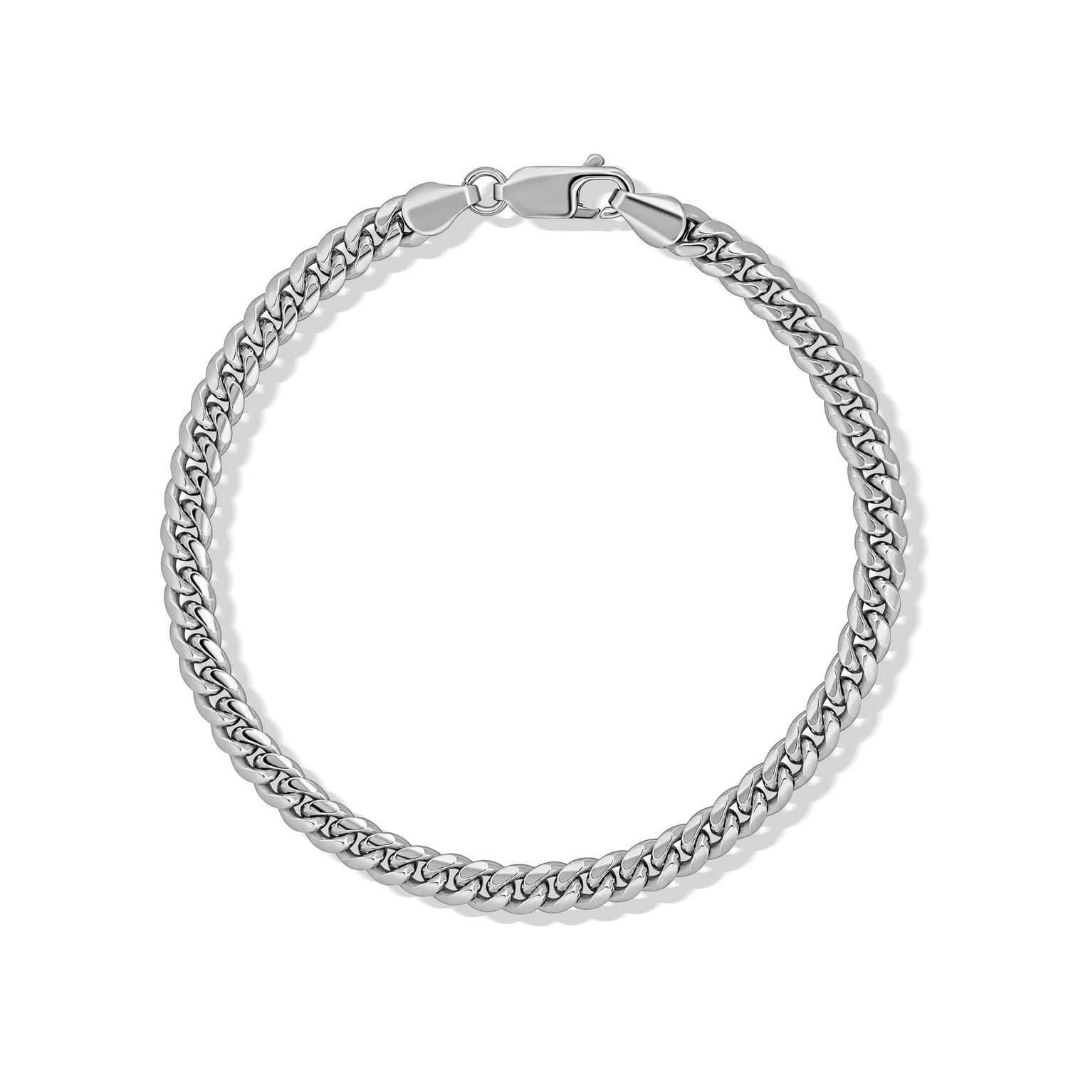 Bracelet Chaîne Cubaine Argent 5 mm